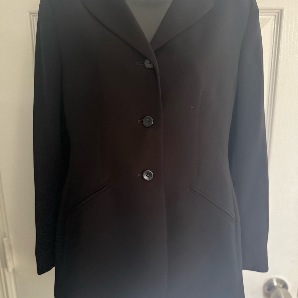 Vintage Kasper Classic Black Women's Blazer - Size 6P - Picture 2 of 4